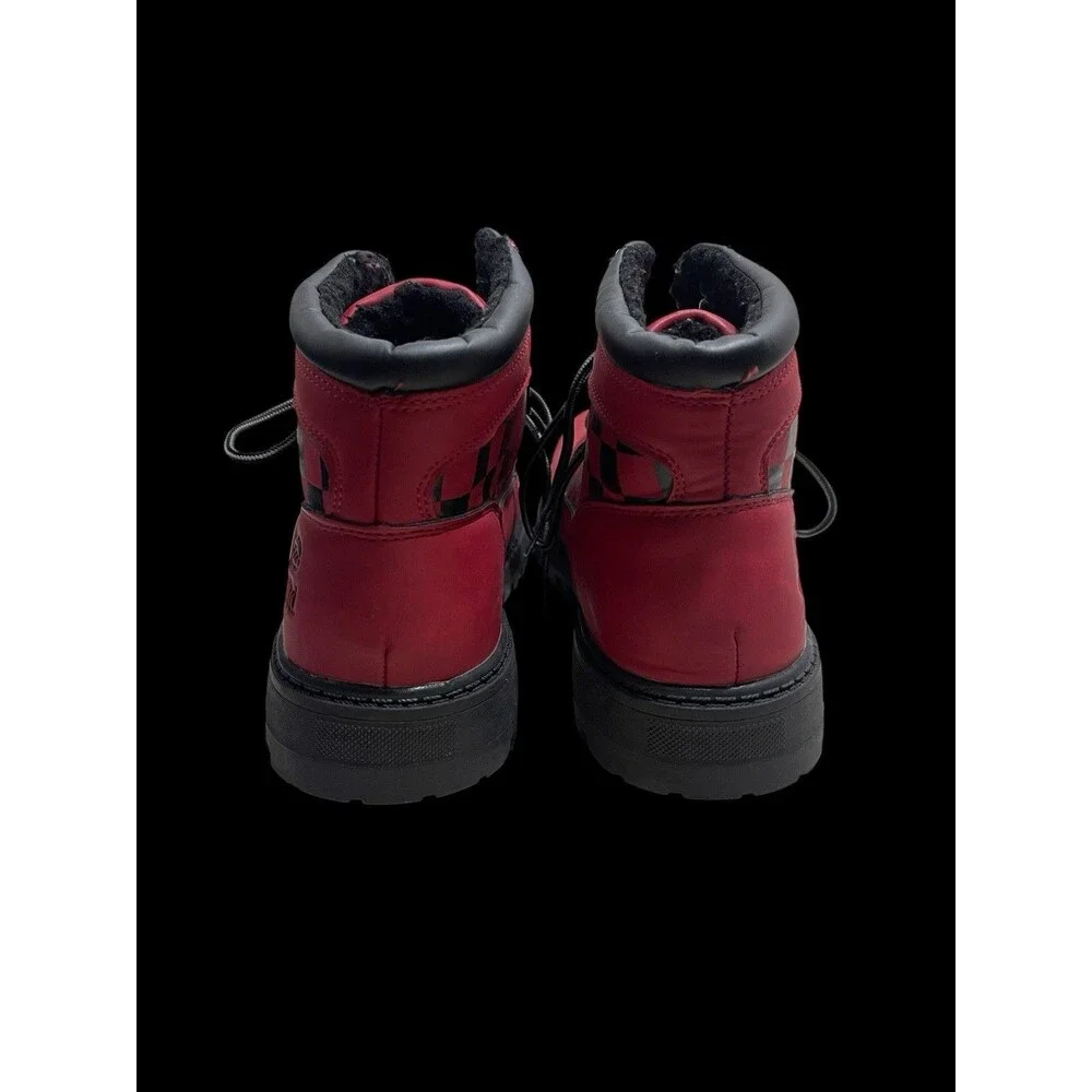 ECKO Unltd. Kander-01M Men's Combat Boots with Checkered Sides Design Sz 10 EUC